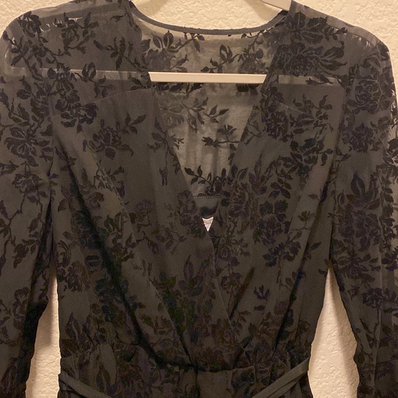 Small, black, floral romper - not worn - Picture 2 of 5